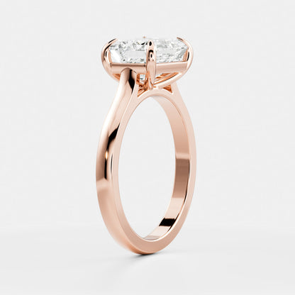 Oval Three Stone Lab Grown Diamond Engagement Ring