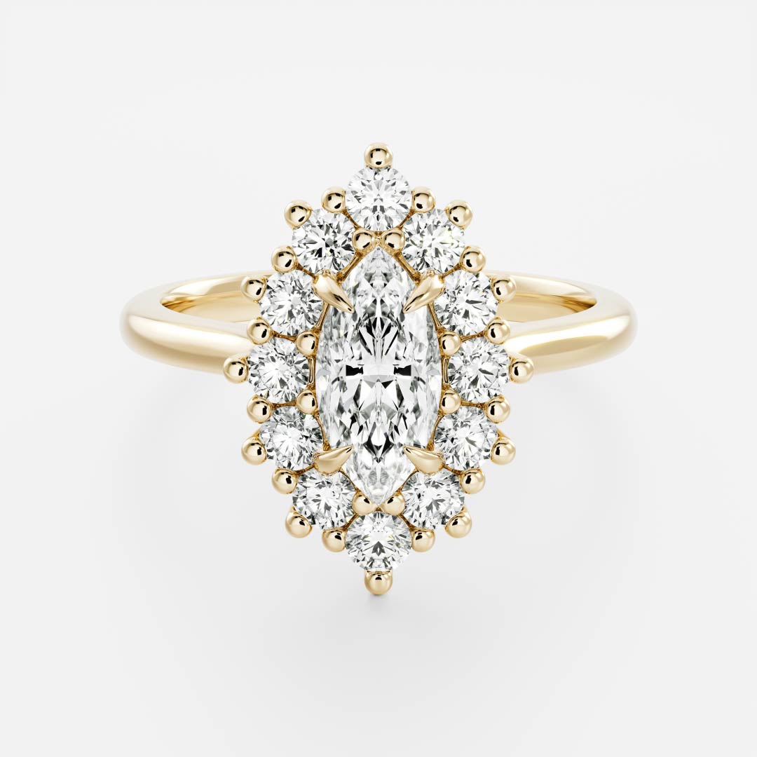 Oval Three Stone Lab Grown Diamond Engagement Ring