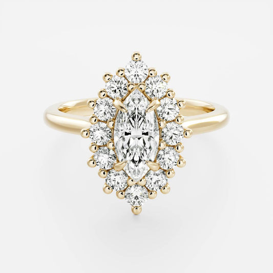 Oval Three Stone Lab Grown Diamond Engagement Ring