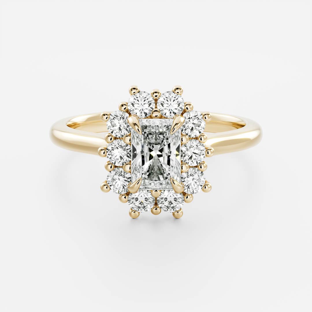 Oval Three Stone Lab Grown Diamond Engagement Ring