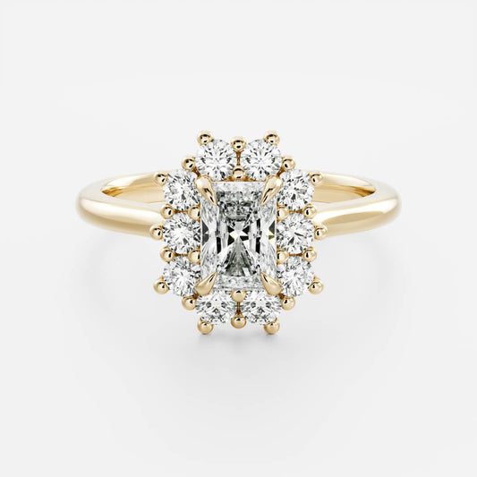 Oval Three Stone Lab Grown Diamond Engagement Ring