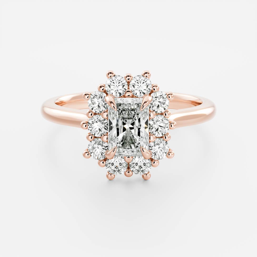 Oval Three Stone Lab Grown Diamond Engagement Ring