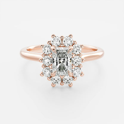 Oval Three Stone Lab Grown Diamond Engagement Ring