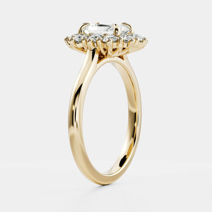 Oval Three Stone Lab Grown Diamond Engagement Ring