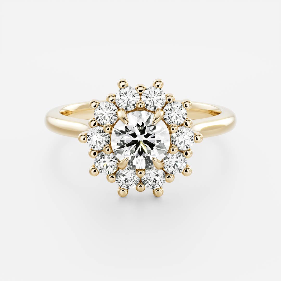 Oval Three Stone Lab Grown Diamond Engagement Ring