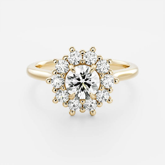Oval Three Stone Lab Grown Diamond Engagement Ring