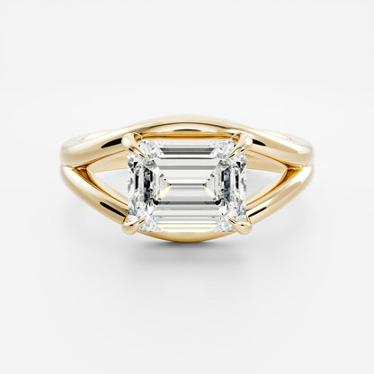 Oval Three Stone Lab Grown Diamond Engagement Ring