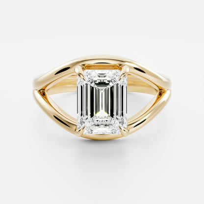 Oval Three Stone Lab Grown Diamond Engagement Ring