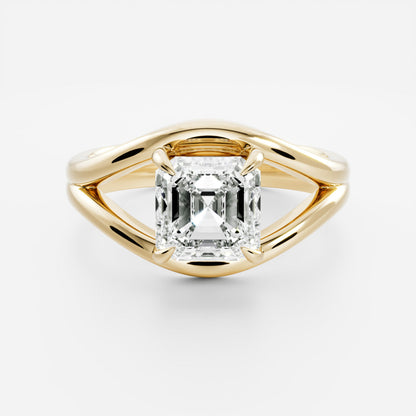 Oval Three Stone Lab Grown Diamond Engagement Ring