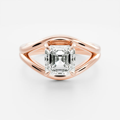 Oval Three Stone Lab Grown Diamond Engagement Ring