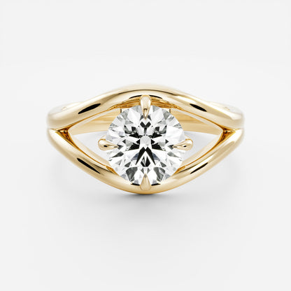 Oval Three Stone Lab Grown Diamond Engagement Ring