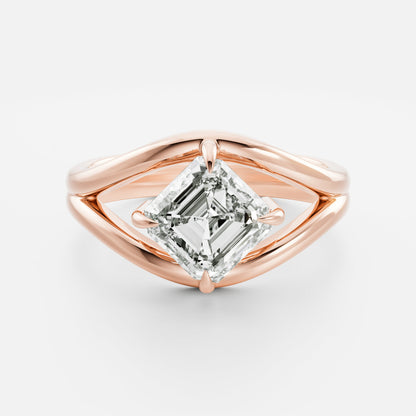 Oval Three Stone Lab Grown Diamond Engagement Ring
