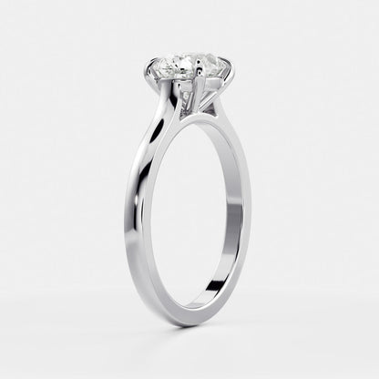Oval Three Stone Lab Grown Diamond Engagement Ring