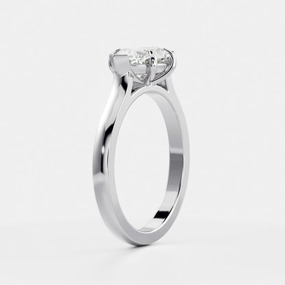 Oval Three Stone Lab Grown Diamond Engagement Ring