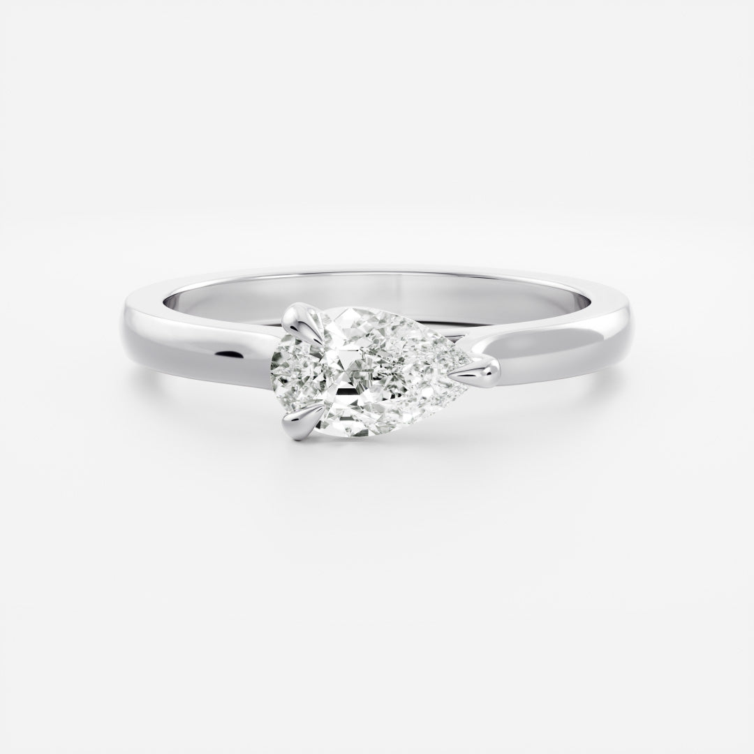 Oval Three Stone Lab Grown Diamond Engagement Ring