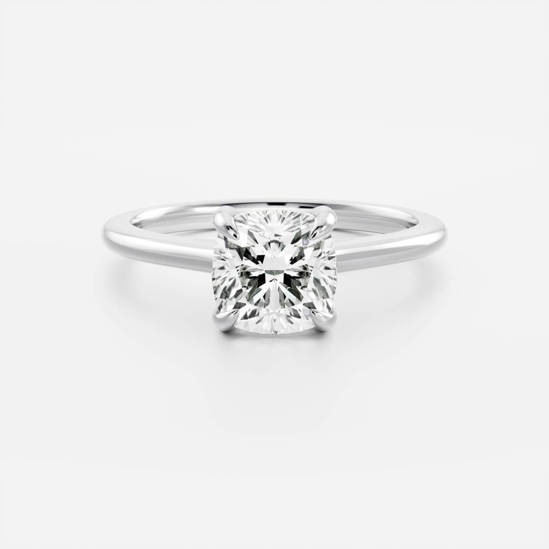 Oval Three Stone Lab Grown Diamond Engagement Ring