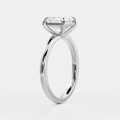 Oval Three Stone Lab Grown Diamond Engagement Ring