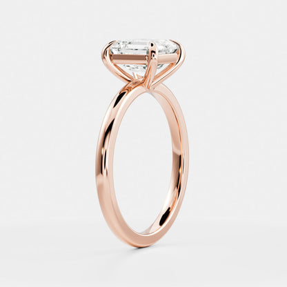 Oval Three Stone Lab Grown Diamond Engagement Ring