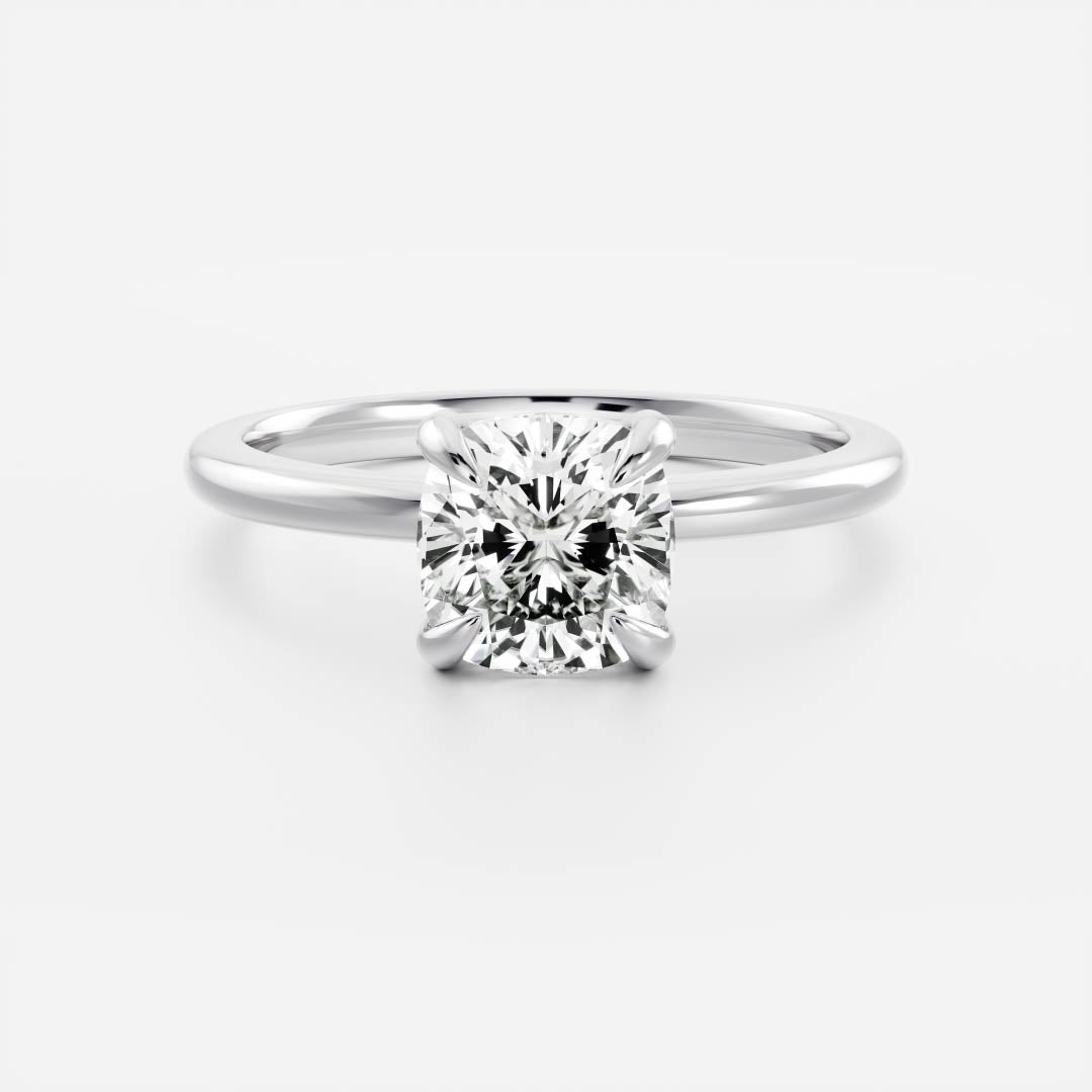 Oval Three Stone Lab Grown Diamond Engagement Ring