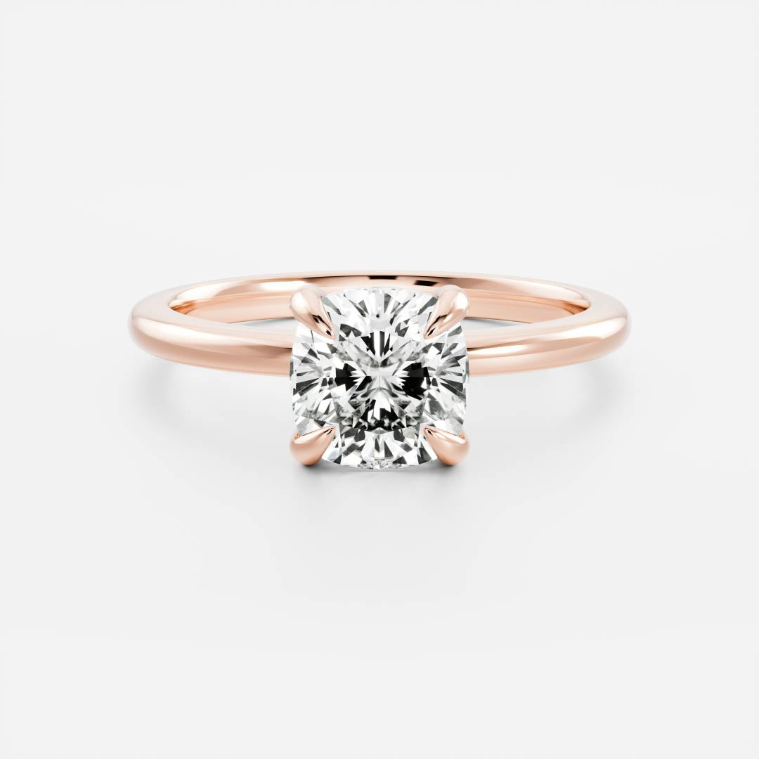 Oval Three Stone Lab Grown Diamond Engagement Ring