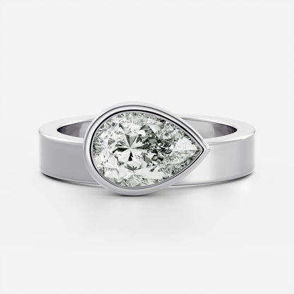 Oval Three Stone Lab Grown Diamond Engagement Ring