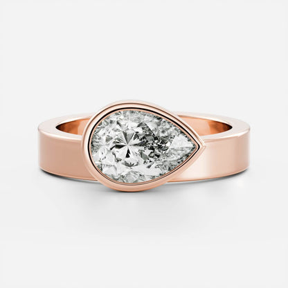 Oval Three Stone Lab Grown Diamond Engagement Ring