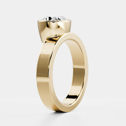 Oval Three Stone Lab Grown Diamond Engagement Ring
