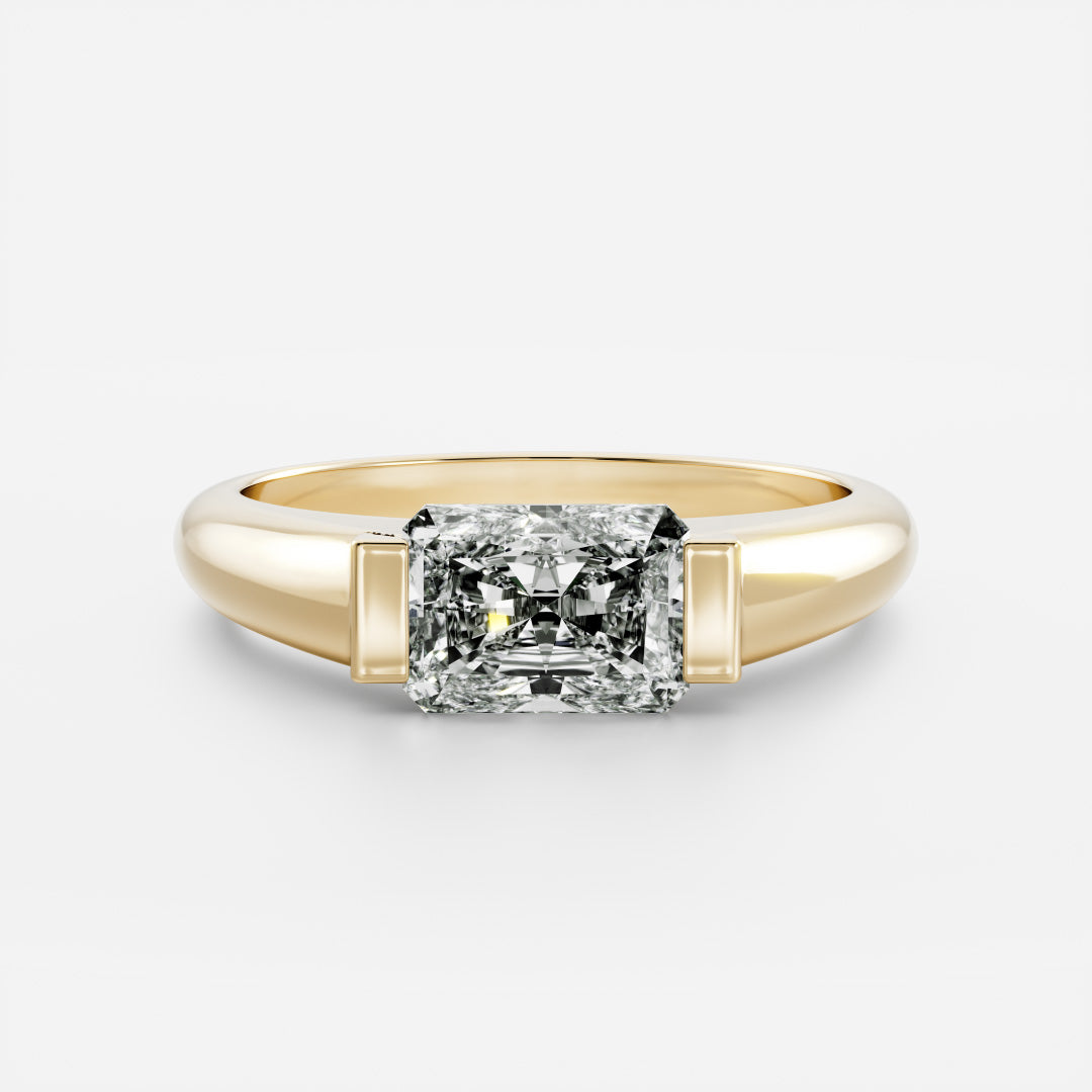 Oval Three Stone Lab Grown Diamond Engagement Ring