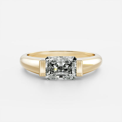 Oval Three Stone Lab Grown Diamond Engagement Ring