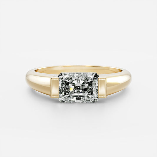Oval Three Stone Lab Grown Diamond Engagement Ring