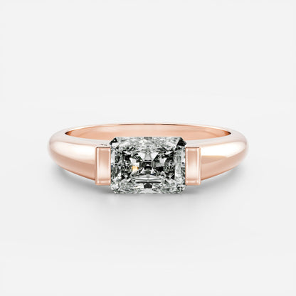 Oval Three Stone Lab Grown Diamond Engagement Ring
