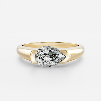 Oval Three Stone Lab Grown Diamond Engagement Ring