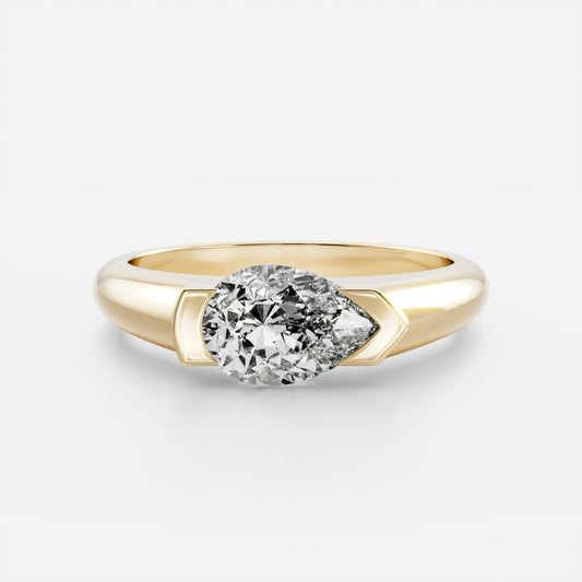 Oval Three Stone Lab Grown Diamond Engagement Ring