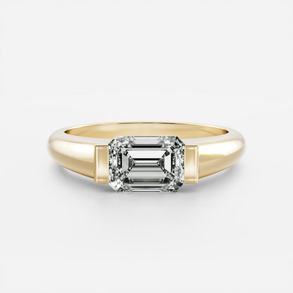 Oval Three Stone Lab Grown Diamond Engagement Ring