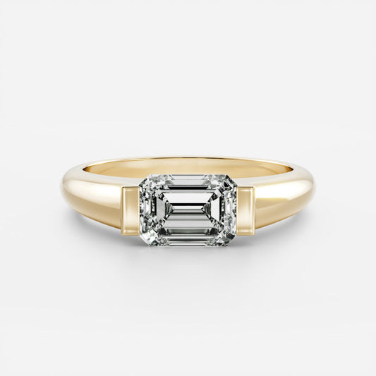 Oval Three Stone Lab Grown Diamond Engagement Ring