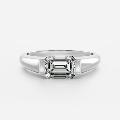 Oval Three Stone Lab Grown Diamond Engagement Ring