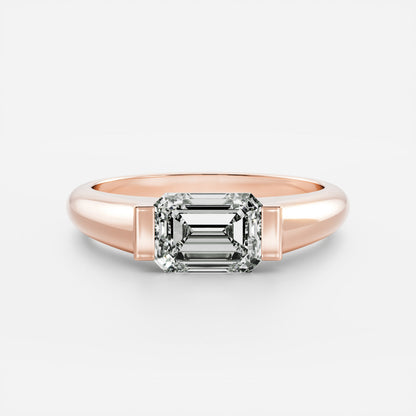 Oval Three Stone Lab Grown Diamond Engagement Ring
