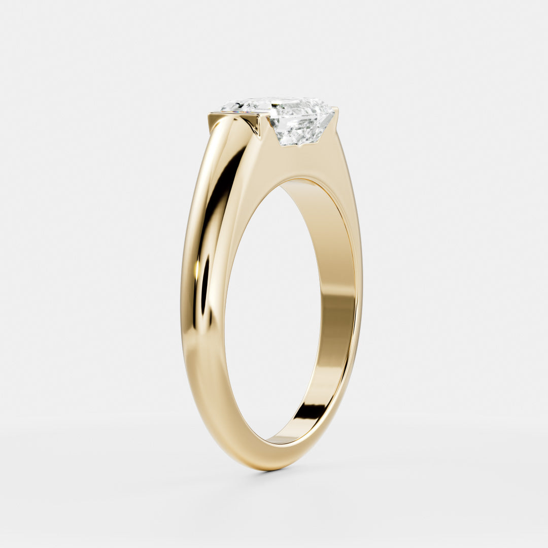 Oval Three Stone Lab Grown Diamond Engagement Ring