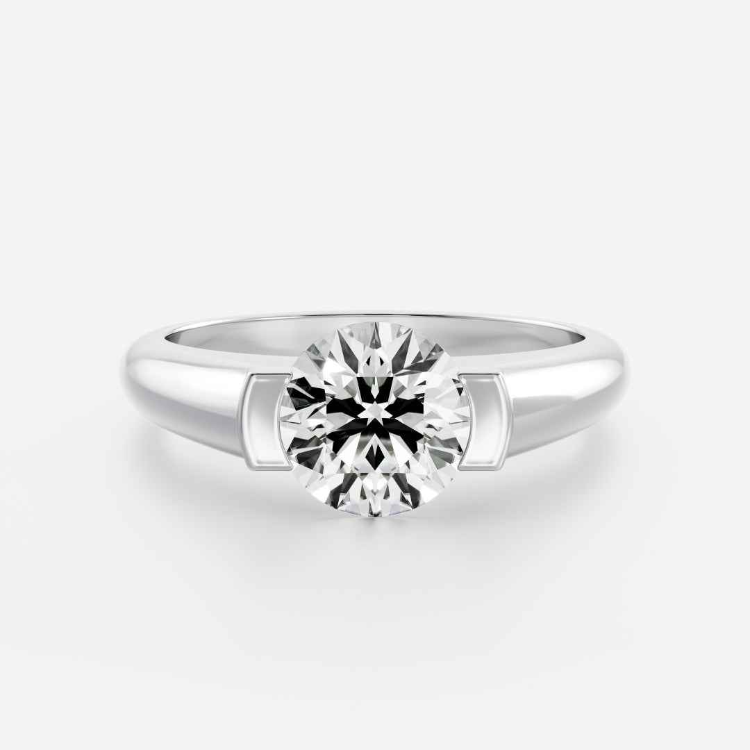 Oval Three Stone Lab Grown Diamond Engagement Ring