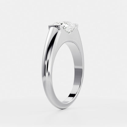 Oval Three Stone Lab Grown Diamond Engagement Ring