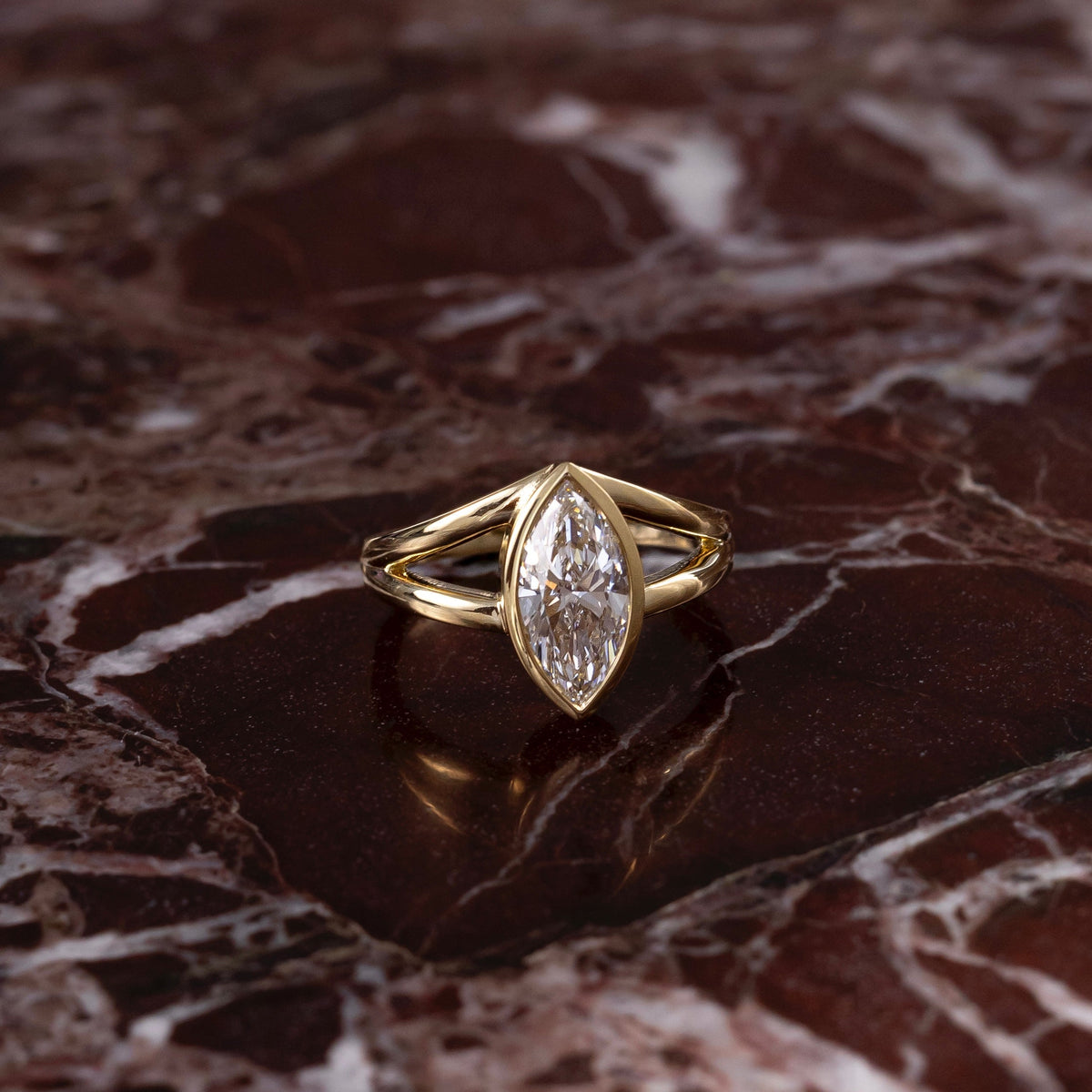 Oval Three Stone Lab Grown Diamond Engagement Ring