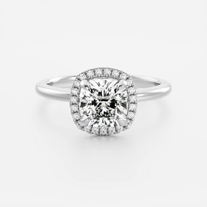 Oval Three Stone Lab Grown Diamond Engagement Ring