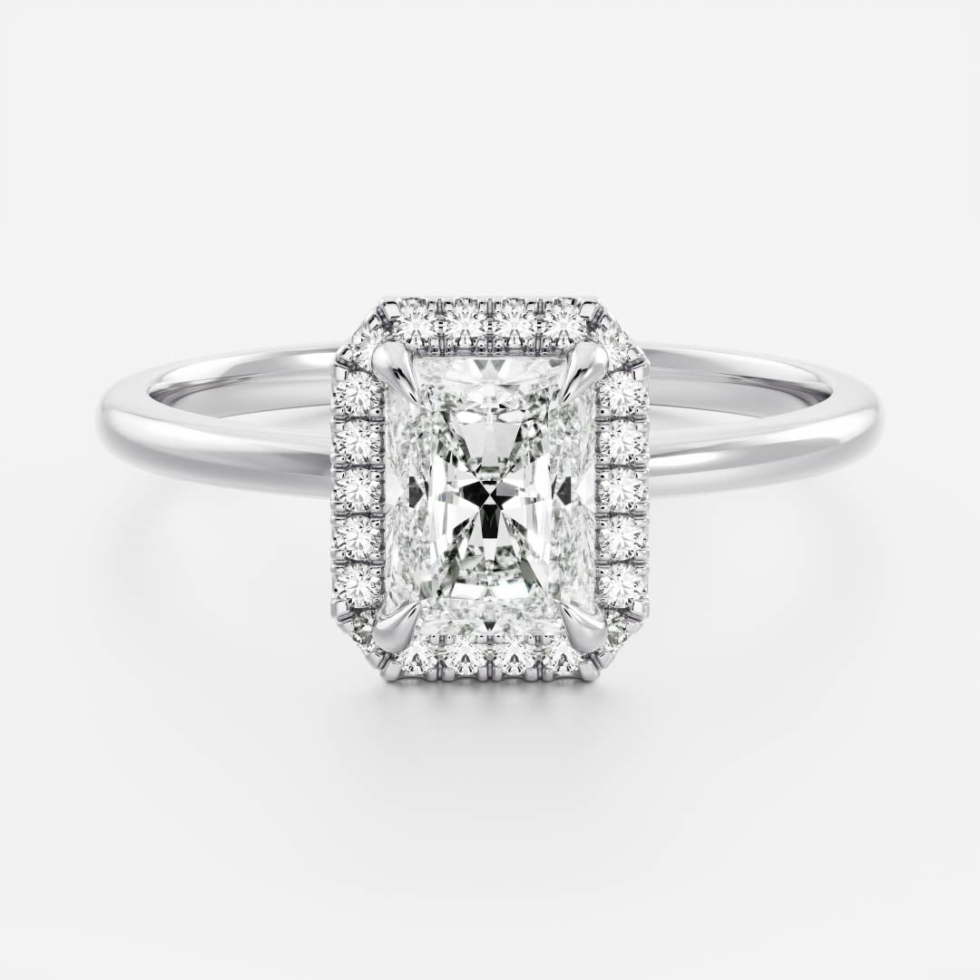 Oval Three Stone Lab Grown Diamond Engagement Ring