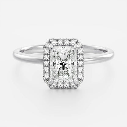 Oval Three Stone Lab Grown Diamond Engagement Ring