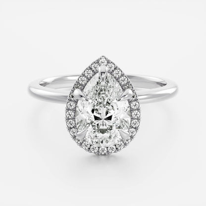 Oval Three Stone Lab Grown Diamond Engagement Ring