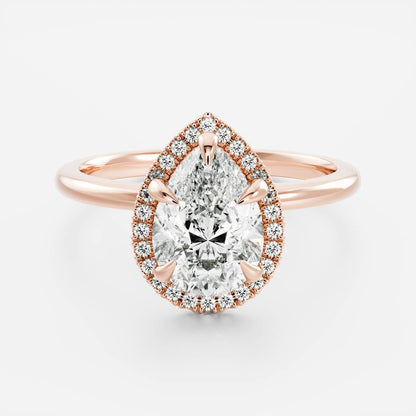 Oval Three Stone Lab Grown Diamond Engagement Ring