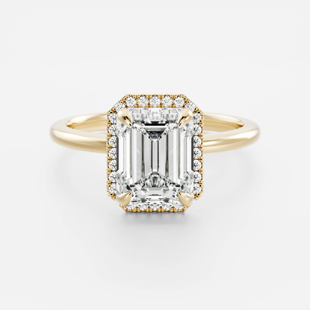 Oval Three Stone Lab Grown Diamond Engagement Ring