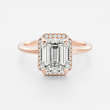 Oval Three Stone Lab Grown Diamond Engagement Ring
