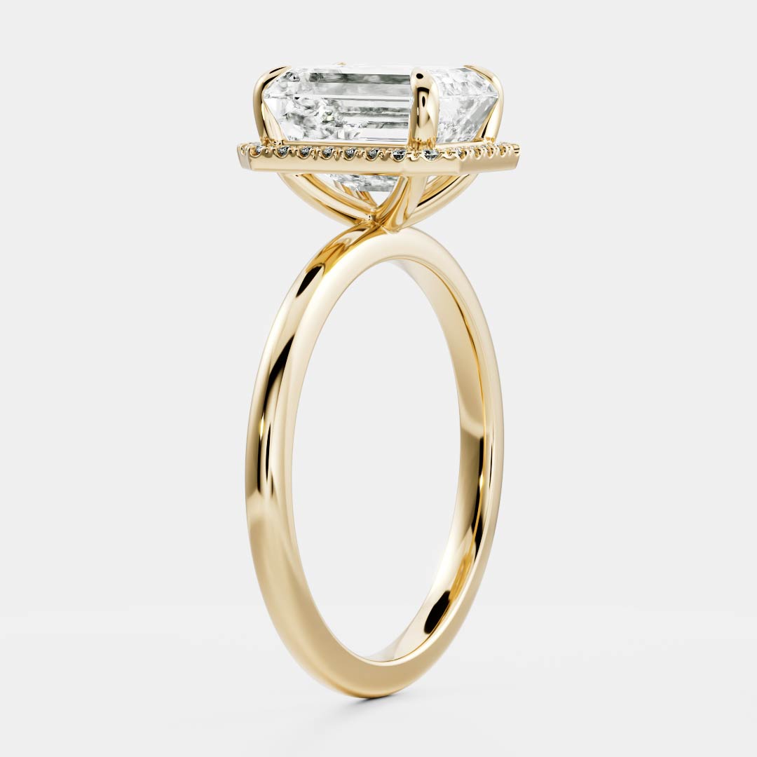 Oval Three Stone Lab Grown Diamond Engagement Ring