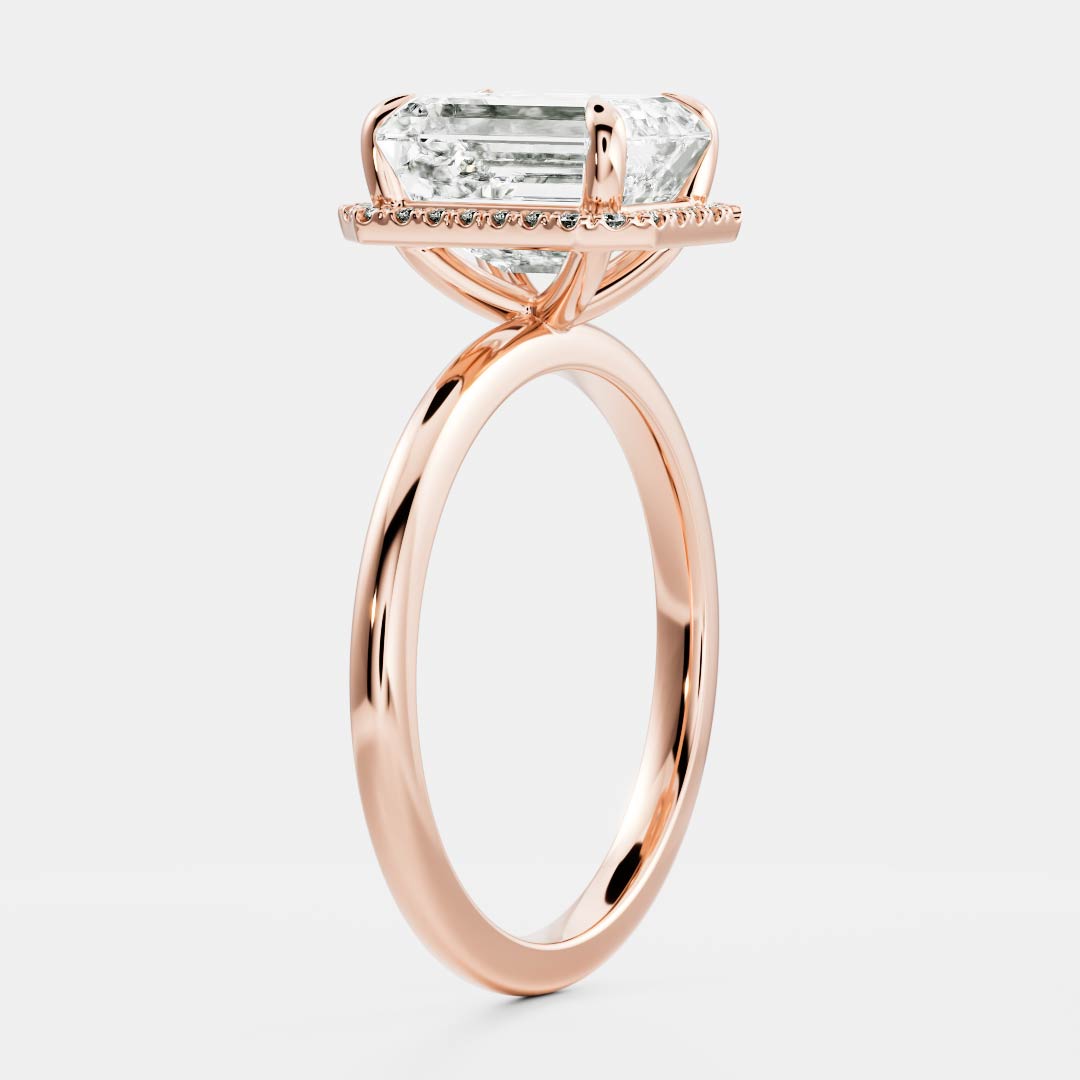 Oval Three Stone Lab Grown Diamond Engagement Ring
